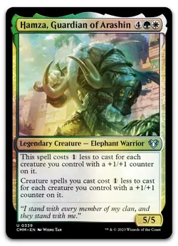 Hamza, Guardian of Arashin #339 (Foil) (NM) Commander Masters CMM Magic MTG - Image 1