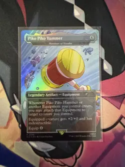 Piko Piko Hammer (Hammer of Nazalm) 2098 Secret Lair Sonic Rainbow Foil - Image 1
