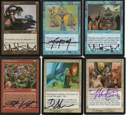 Near-Complete MTG M:tG EXODUS Set - 33 RARES! - 36 SIGNED by 14 Artists! - Image 1