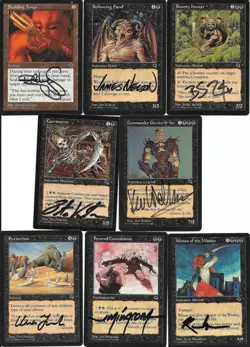 NEAR-COMPLETE M:tG TEMPEST Set - 97 RARES! - 217 SIGNED by 46 Different Artists! - Image 2
