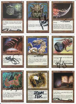 366-Card Partial MTG M:tG FIFTH EDITION Set - 63 RARES - 254 SIGNED by 53 Artist - Image 1