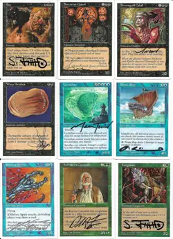 366-Card Partial MTG M:tG FIFTH EDITION Set - 63 RARES - 254 SIGNED by 53 Artist - Image 3
