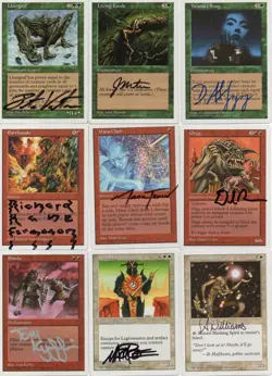 366-Card Partial MTG M:tG FIFTH EDITION Set - 63 RARES - 254 SIGNED by 53 Artist - Image 4