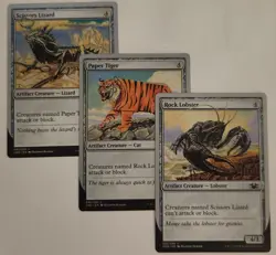 Rock Lobster Paper Tiger Scissors Lizard MTG UND Set Unsanctioned NM Pack Fresh - Image 1