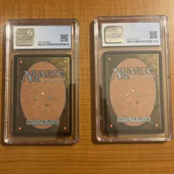 Graded Magic The Gathering Card Lot Bundle: Alert Shu Infantry & Sandstorm 9 & 8 - Image 2