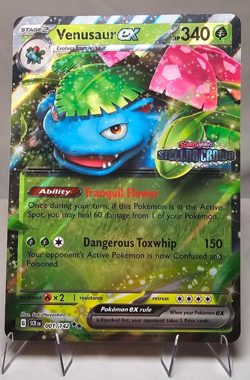 Pokemon TCG Venusaur ex Stellar Crown Stamped Jumbo Promo 001/142 NM! 🌱 - Image 1