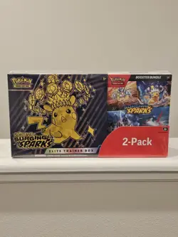 Costco Pokemon Surging Sparks 2-Pack Trainer Box and Booster Bundle - Image 1