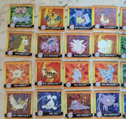 Pokemon Lot Of 44 Sticker Series By Artbox Vintage 1999 Foils Unused Nintendo - Image 2