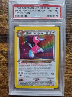 Pokemon Dark Porygon2 #8/105 Neo Destiny 1st Edition Holo PSA 8 NM-MT - Image 1