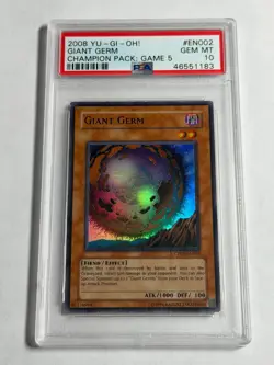 PSA 10 Giant Germ CP05-EN002 Super Rare Promo *1183 Yugioh - Image 1