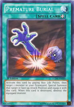 Yugioh! LP Premature Burial - LCJW-EN064 - Common - 1st Edition Lightly Played, - Image 1