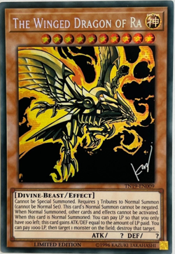 THE WINGED DRAGON OF RA TN19-EN009 Prismatic Secret Rare Yugioh TCG Card - Image 1