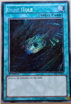 Yugioh Dark Hole - LCYW EN053 Secret Rare - 1st Edition YuGiOh TCG Card - Image 1