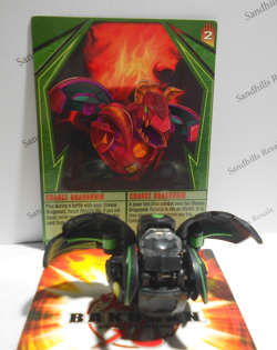 Bakugan Chance Dragonoid Black Darkus Gundalian Invaders 860G - die - card - Image 1