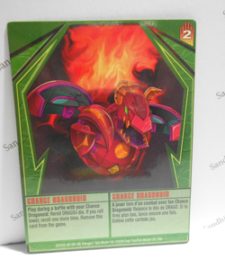 Bakugan Chance Dragonoid Black Darkus Gundalian Invaders 860G - die - card - Image 2