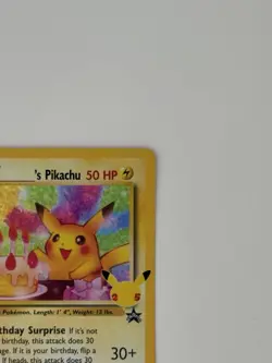 Birthday Pikachu Holo 24 Celebrations Classic Collection Pokemon Card TCG NM - Image 3