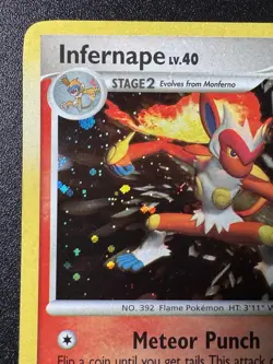 Infernape 5/130 Diamond & Pearl Pokemon Card Holo Foil Rare Holo Bleed Swirl LP - Image 3