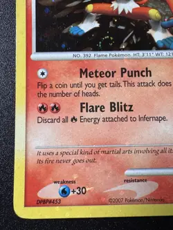 Infernape 5/130 Diamond & Pearl Pokemon Card Holo Foil Rare Holo Bleed Swirl LP - Image 5