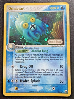 Omastar 23/92 EX Legend Maker Pokemon Card Reverse Holo Foil Rare HP - Image 1