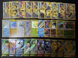 Lot of 150 Pokemon Cards Mega/EX/GX/Full Art/V/VMAX Modern Collection HP-DAMAGED - Image 5