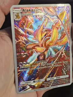 Pokemon TCG Pocket Alakazam Ex Custom Textured Fanart Card - Image 2