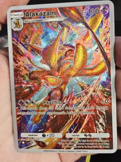 Pokemon TCG Pocket Alakazam Ex Custom Textured Fanart Card - Image 3