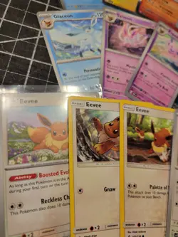 Eevee Evolution Mixed Card Lot Pokemon Lp/Nm Vaporeon Umbreon Espeon - Image 4