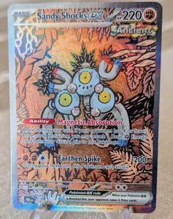 Pokemon TCG Sandy Shocks EX Prismatic Evolutions Holo Card 159/131 SV - Image 1