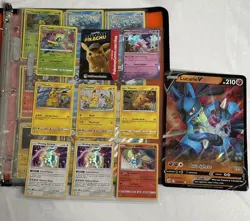 SUN MOON SWSH SV BINDER LOT EX/UR/IR/Holo/Pikachu Promo Collection Pokemon Cards - Image 1