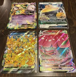Pokemon JUMBO Promo Cards Mewtwo Snorlax Pikachu V-Union Venusaur VMAX Lot of 4 - Image 1