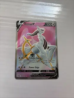Pokemon TCG Arceus v Full Art Ultra Rare Holo Card 165/172 Mint Condition - Image 1