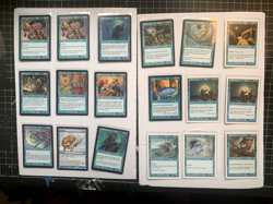 MTG - Lot of 200+ Blue Cards - 160+ Common and 35+ Uncommon - MP-NM - Early 2000 - Image 1