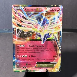 Pokemon TCG Xerneas EX XY07 Pokemon XY Black Star Promo Ultra Rare Holo Card HP - Image 1