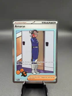 Pokemon Amarys TCG 170/131 Sv: Prismatic Evolutions 2025 Holo Card Sir - Image 1