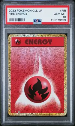 PSA 10 - Japanese Fire Energy Pokemon Card - Trading Card Game Classic - FIR - Image 1