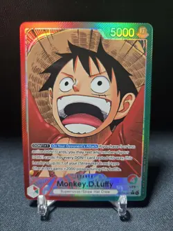 One Piece TCG OP-13-001 Monkey D. Luffy Alt Art Leaser AA Card Game CCG English - Image 1