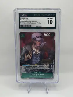 Trafalgar Law OP02-035 Online Regional CGC 10 GEM MINT One Piece Card Promo - Image 1