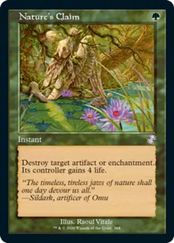 1x Nature's Claim - Foil Light Play MTG Magic - Kid Icarus - - Image 1