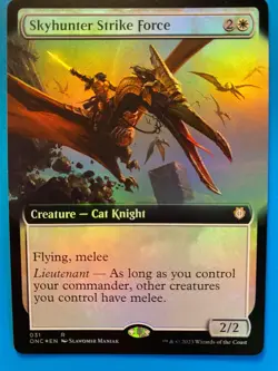 MTG 1x FOIL EXTENDED ART Skyhunter Strike Force 31 Phyrexia All Will Magic x1 NM - Image 1