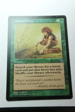 MTG Nature's Lore x1- -Portal Second Age-Lightly Played - Image 1