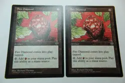 MTG Fire Diamond x2- -Mirage-Lightly Played - Image 1
