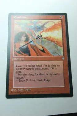 MTG Pyroblast x1- -Ice Age-Lightly Played - Image 1