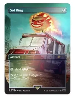 MTG Secret Lair PlayStation Twisted Metal Sol Ring Rainbow Foil Edition Presale - Image 1