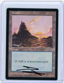 Island Mirage #338 Signed Douglas Shuler Artist Proof MTG - Image 2