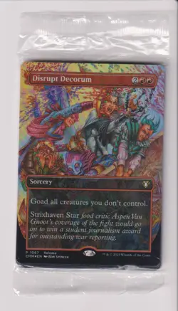 MTG DISRUPT DECORUM FOIL PROMO SEALED PACK - Image 1