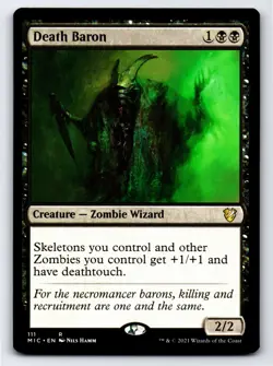 Death Baron R Commander: Innistrad: Midnight Hunt # 111 NM Normal - Image 1