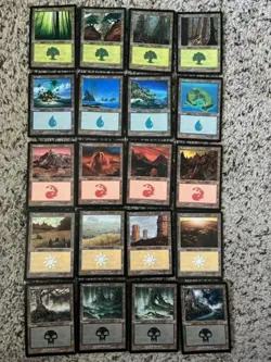 MTG- Invasion Basic Land Set x20 - All Art Pictures - Image 1