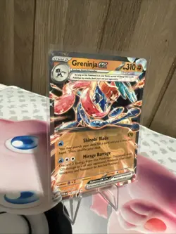 Pokemon TCG Twilight Masquerade Greninja EX Double Rare Holo Card 106/167 - Image 1