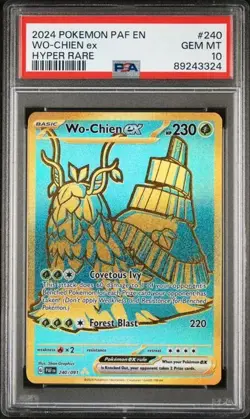 PSA 10 GEM MT Wo-Chien ex 240/091 Paldean Fates Hyper Rare - Pokemon TCG - Image 1