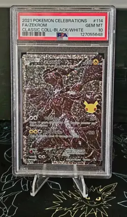 2021 POKEMON CELEBRATIONS CLASSIC COLLECTION #114 FULL ART/ZEKROM PSA 10 - Image 1